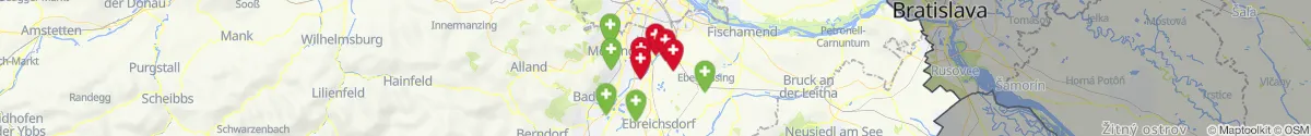 Kartenansicht für Apotheken-Notdienste in der Nähe von Achau (Mödling, Niederösterreich)